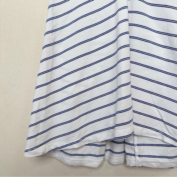 Kit And Ace Womens Small Striped Sleeveless Tank Top White and Blue - Picture 4 of 12